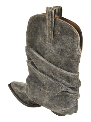 R13 Rugged Black Boots for Women