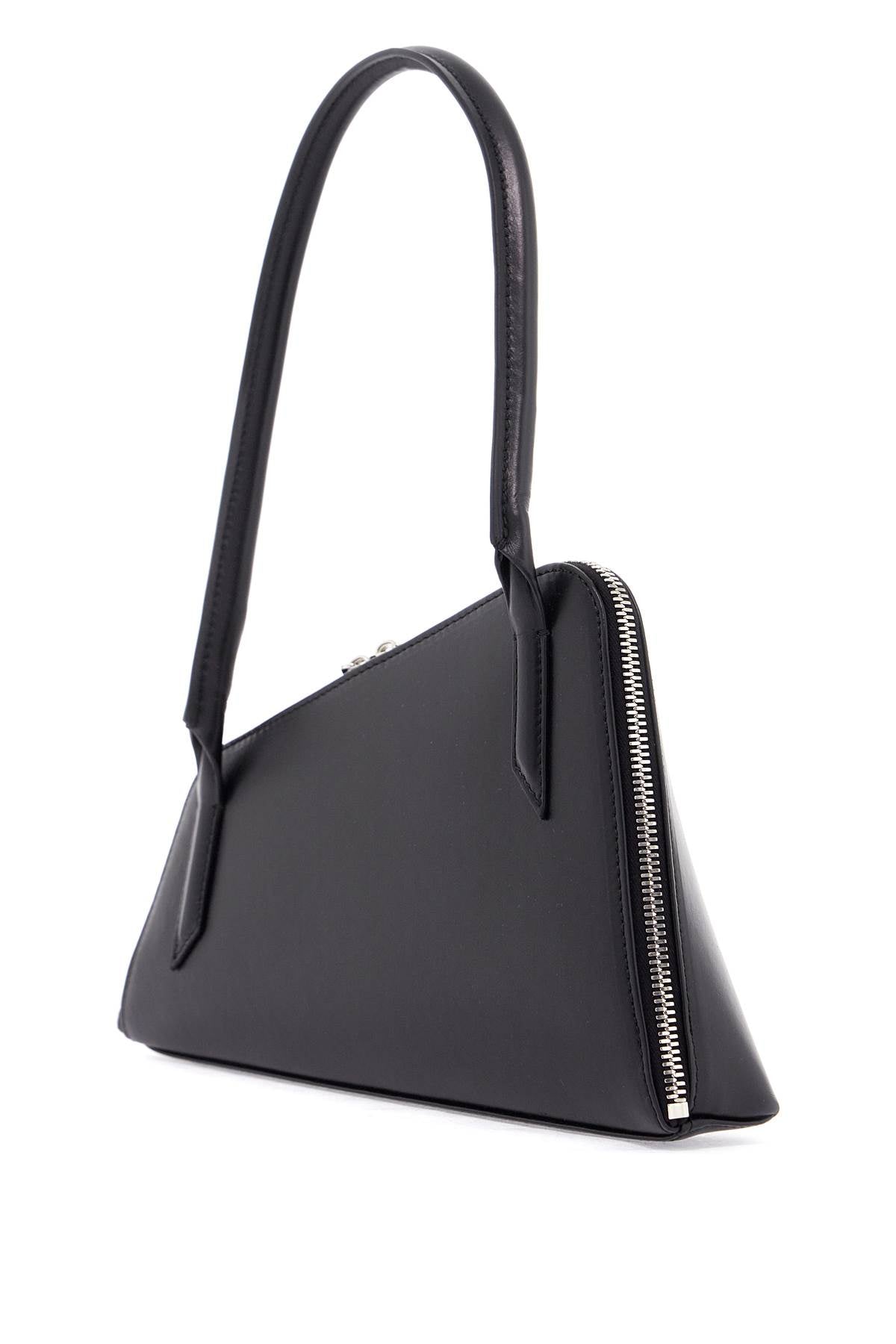 THE ATTICO Asymmetrical Mini Leather Crossbody Handbag