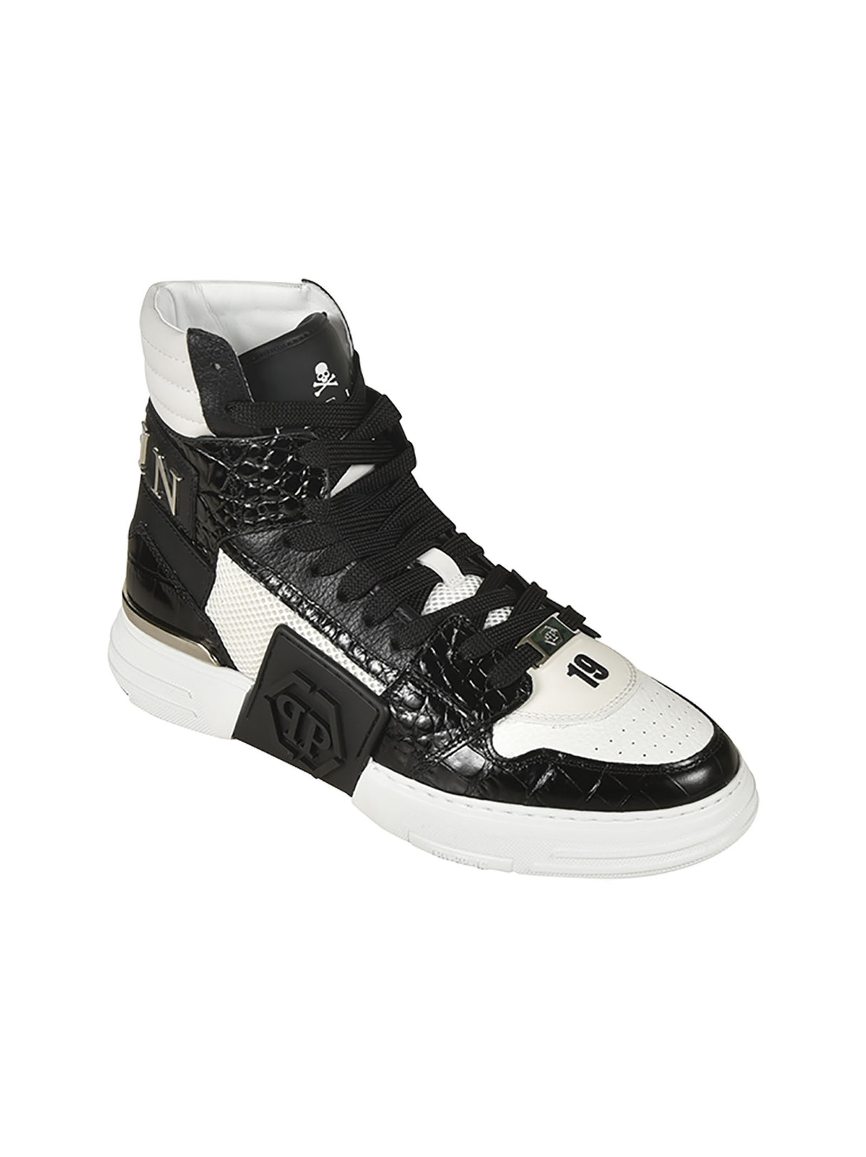 Philipp Plein Sleek White Sneakers for Men - AI24 Collection