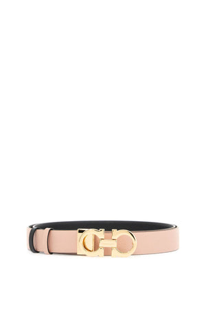 FERRAGAMO Luxury Reversible Gancini Buckle Belt Size 100