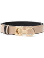 FERRAGAMO Reversible 25mm Gancini Hook Belt