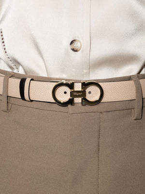 FERRAGAMO Reversible 25mm Gancini Hook Belt