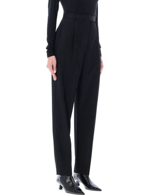 TORY BURCH Sophisticated Black Tailored Wool Pants for Women - Spring/Summer 2024