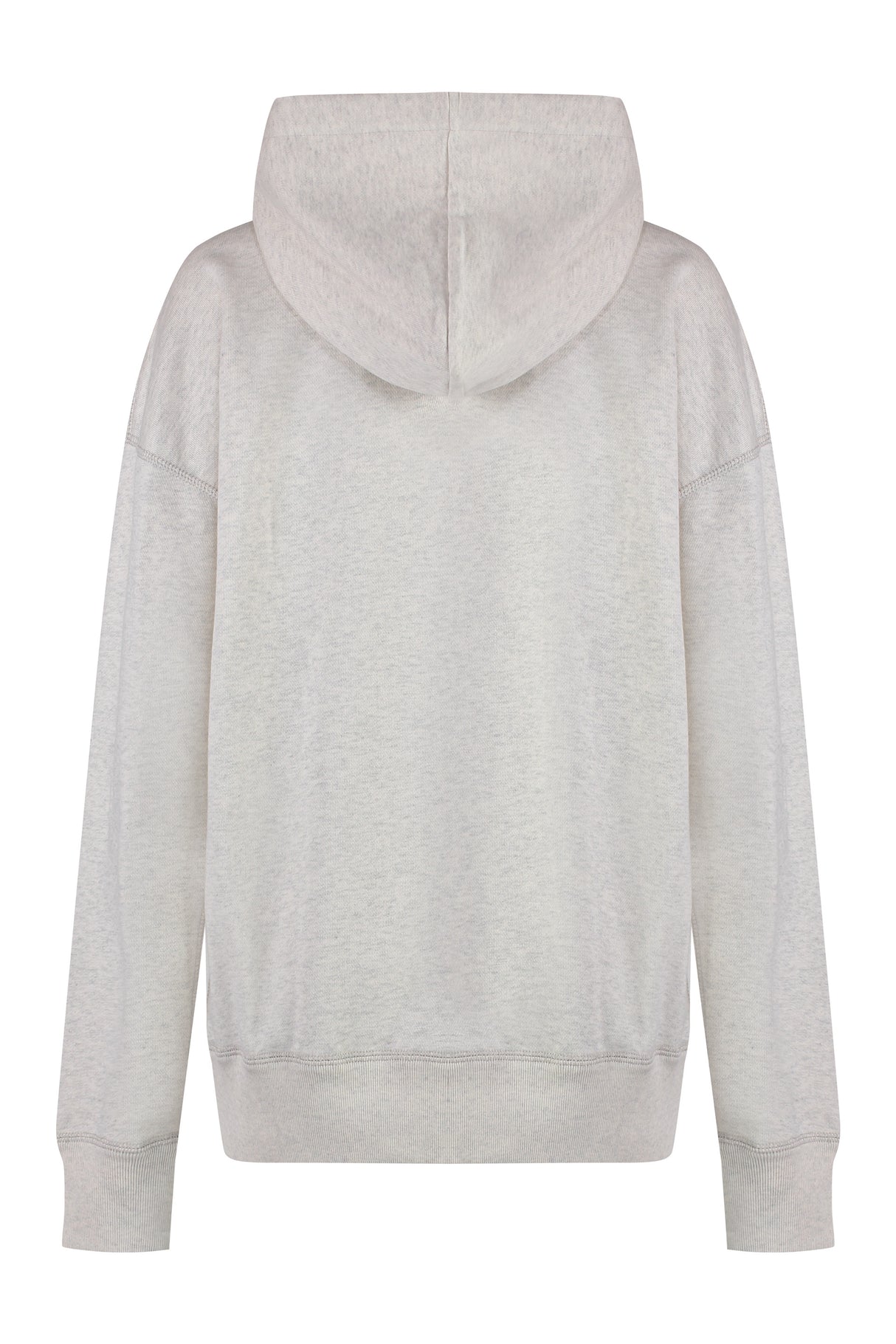 ISABEL MARANT ETOILE Cotton Hoodie with Velvet Logo Intarsia - Casual Women's Wear