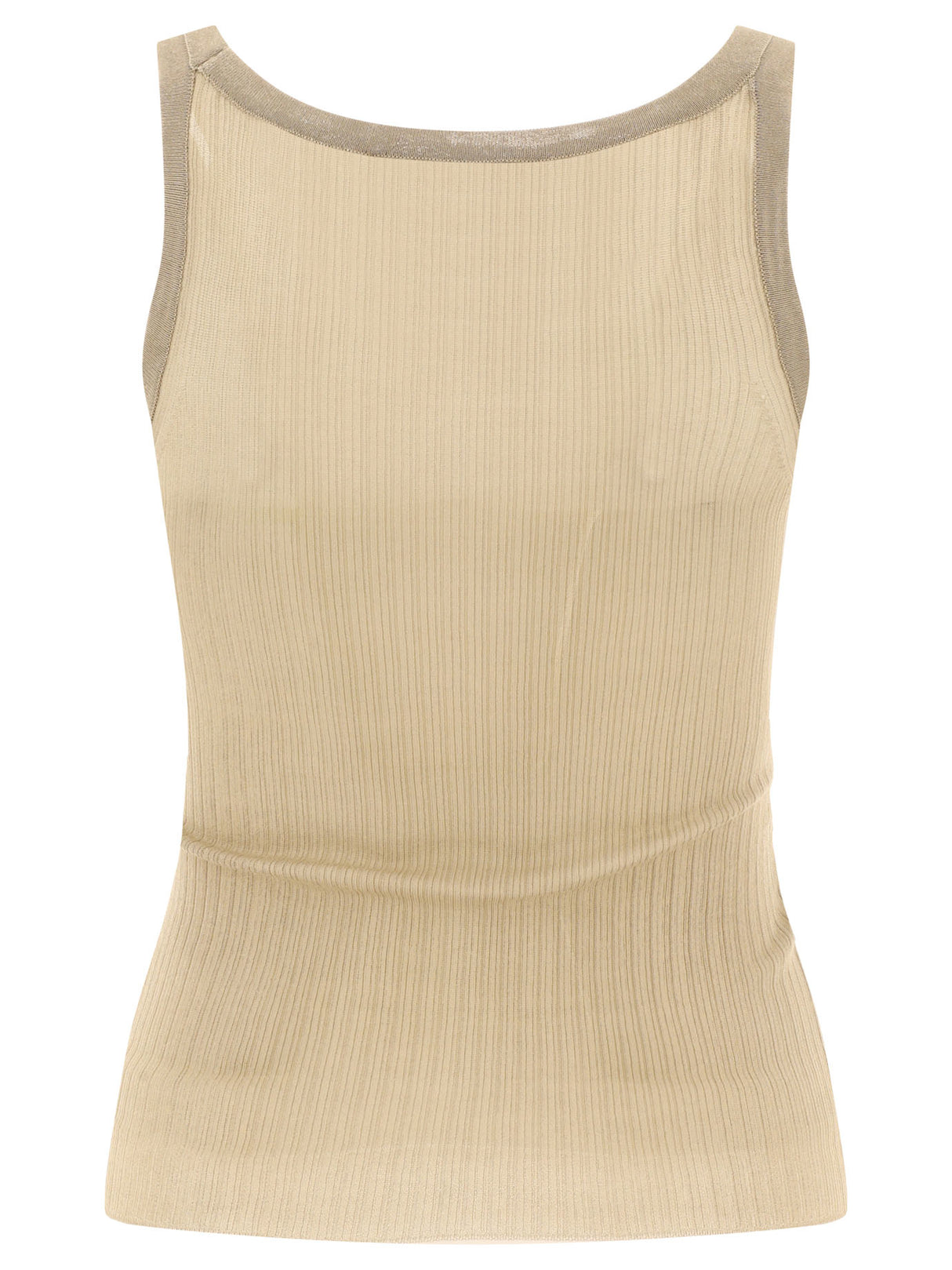 MAX MARA Ribbed Silk Tank Top