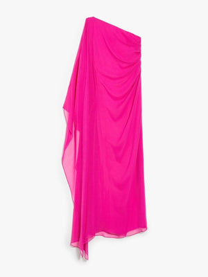 MAX MARA Flowy 24SS Fuchsia Midi Skirt for Women