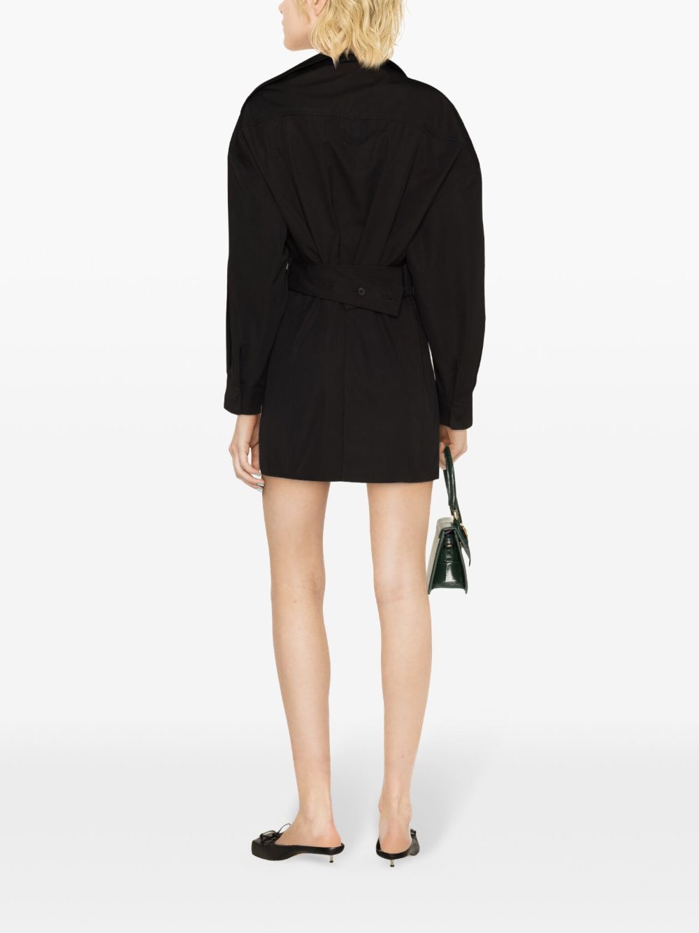 JACQUEMUS Asymmetric Neck Mini Dress