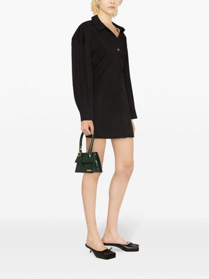 JACQUEMUS Asymmetric Neck Mini Dress