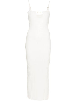 JACQUEMUS Adjustable Spaghetti Strap Bodycon Mini Dress