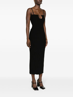 JACQUEMUS Adjustable Spaghetti Strap Bodycon Mini Dress