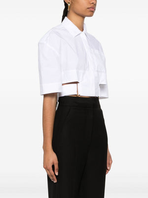 Asymmetric Cotton Shirt for Women - Contemporary Design by Jacquemus