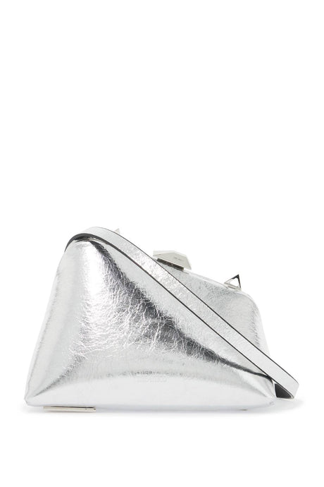 THE ATTICO Midnight Mini Clutch in Metallic Lamb Leather