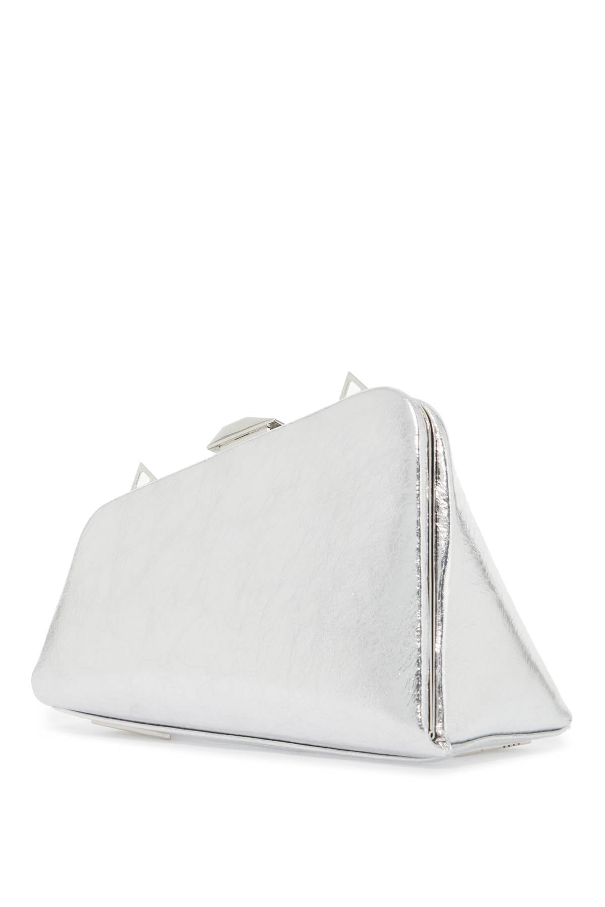 THE ATTICO Midnight Mini Clutch in Metallic Lamb Leather