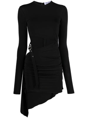 THE ATTICO Chic Draped Mini Dress with Cut-Outs