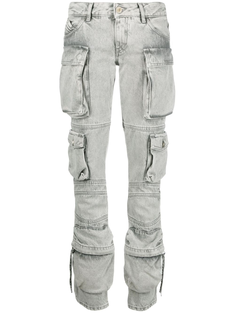 THE ATTICO Gray Denim Jeans for Women - 24SS Season