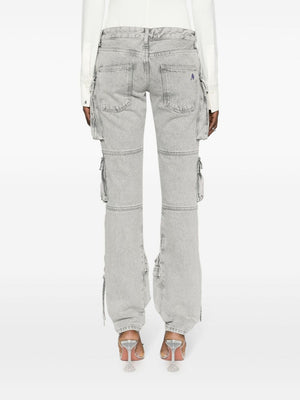 THE ATTICO Gray Denim Jeans for Women - 24SS Season