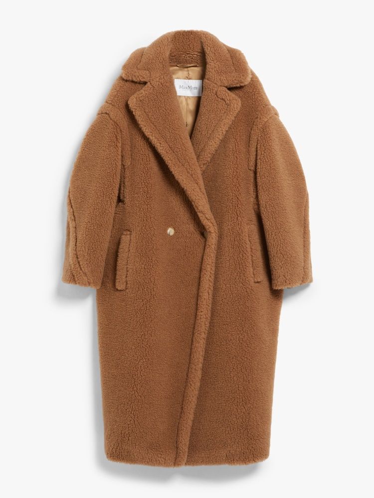 MAX MARA Luxurious Camel Wool Blend Teddy Jacket