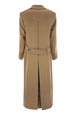 MAX MARA Double-Breasted Long Jacket