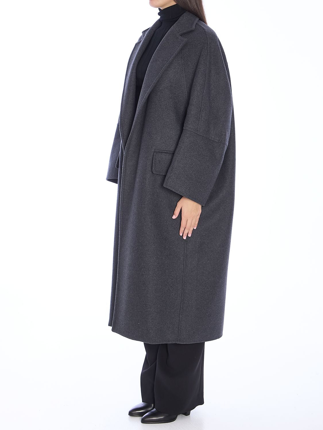 MAX MARA Oversized Jacket with Lapel Collar and Flap Pockets