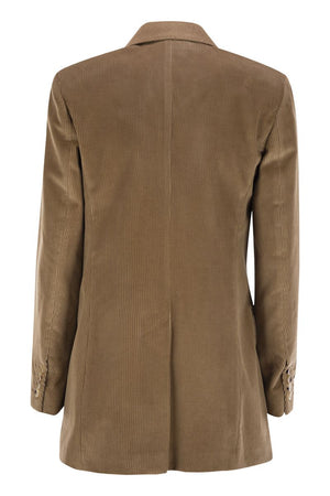 MAX MARA Double-Breasted Lightweight Camel Blazer