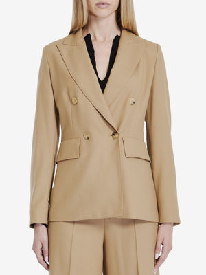 MAX MARA Osanna Wool Gabardine Jacket - Women’s Semi-Tight Fit