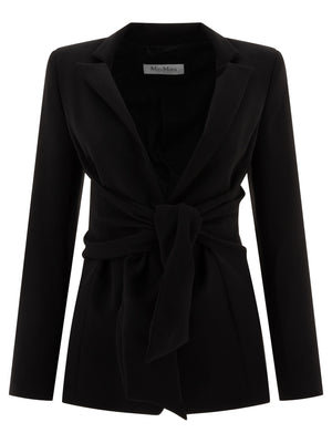 MAX MARA Chic Regular Fit Jacket with Sash