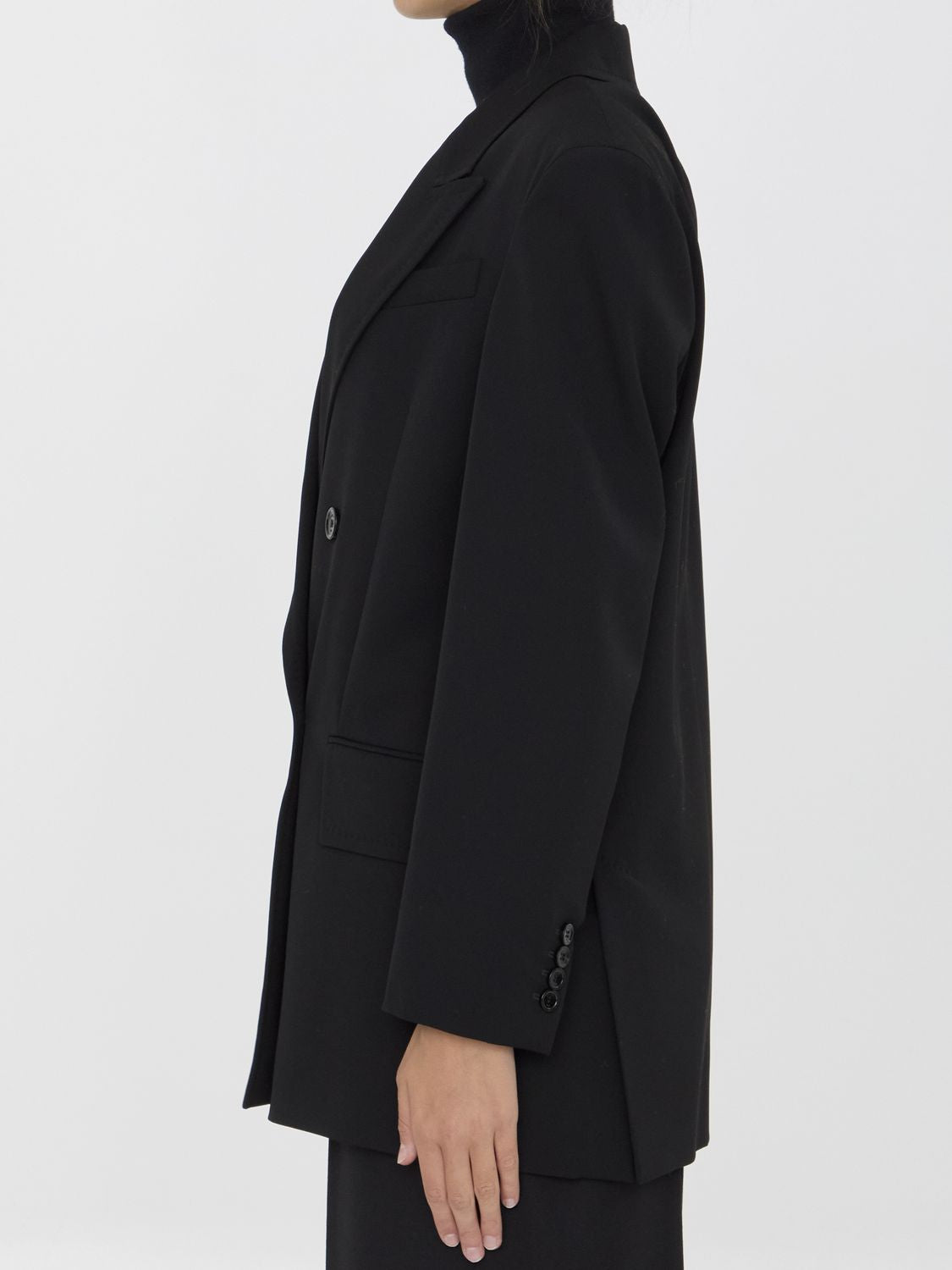 MAX MARA Elegant Double-Breasted Wool Jacket for Women