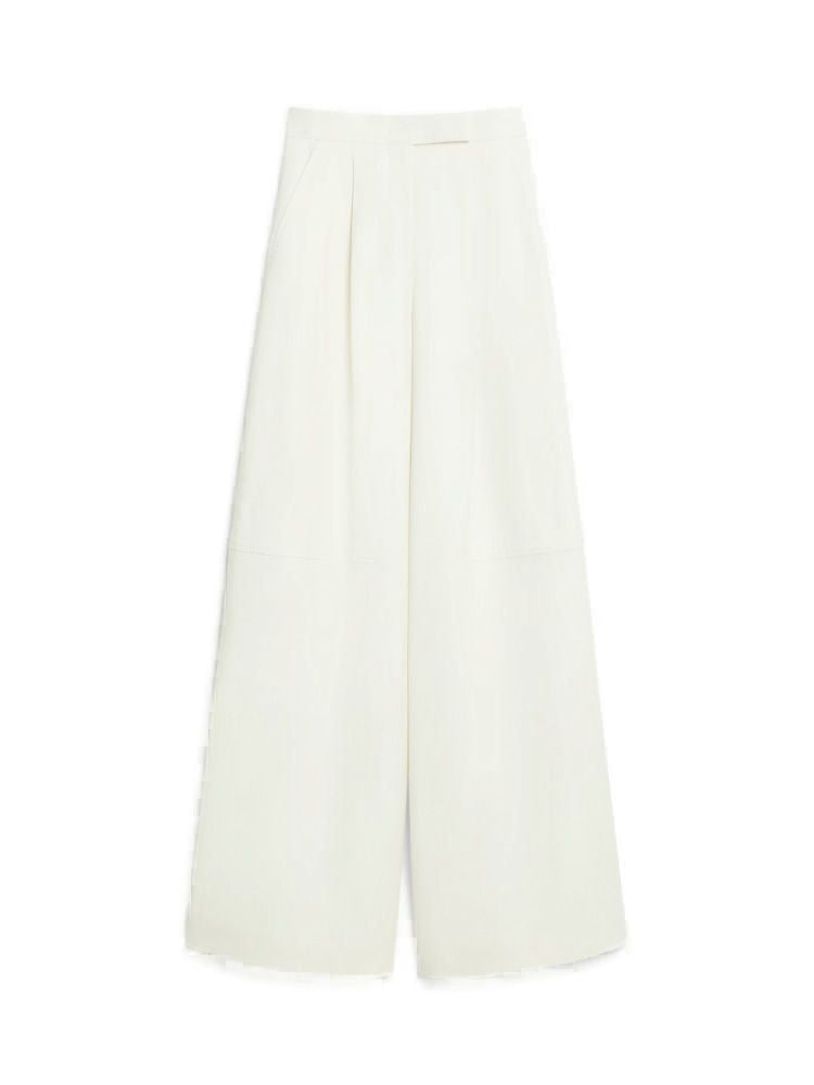 MAX MARA Women's Beige Long Trousers - Fall/Winter 2024