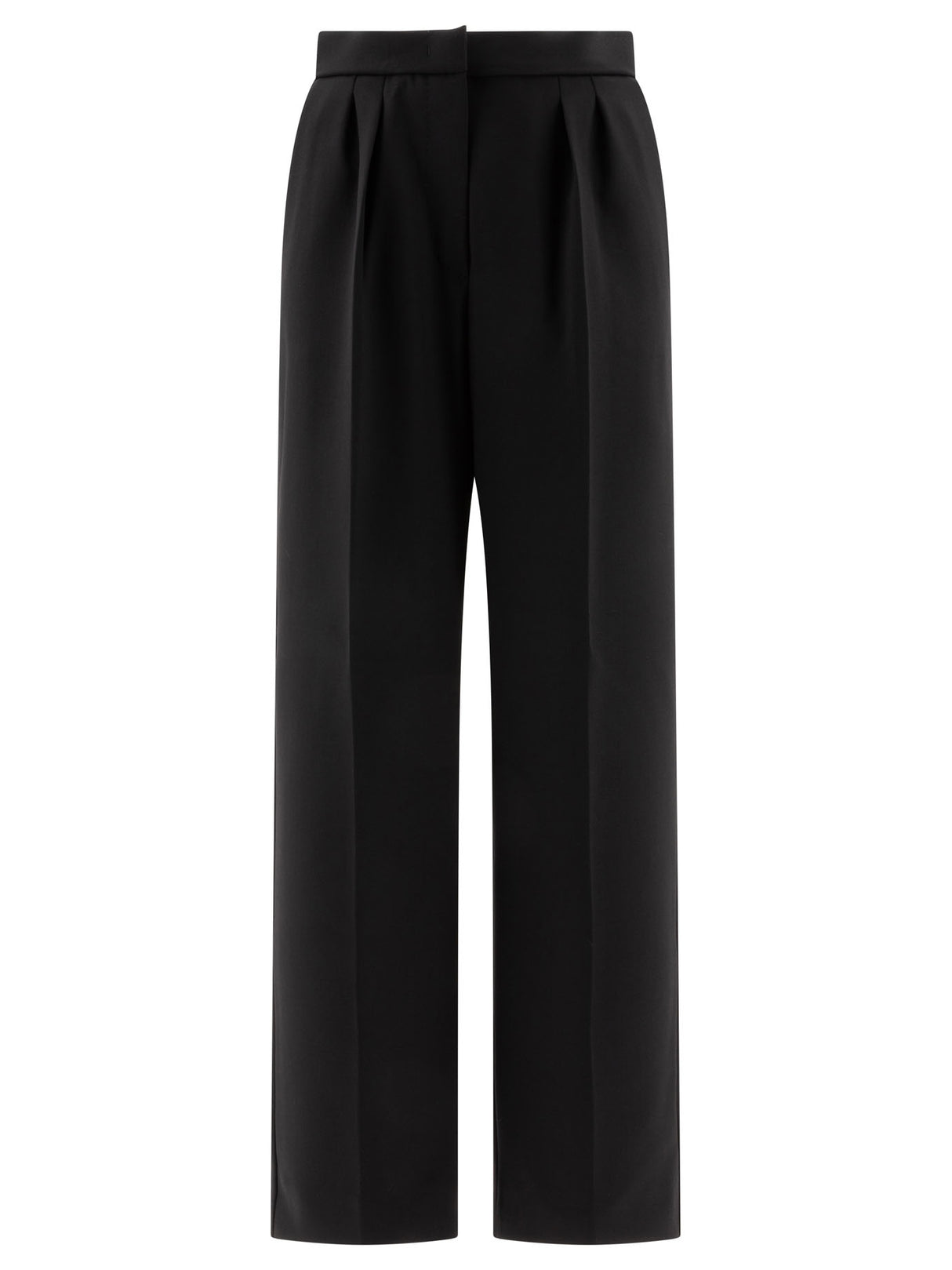 MAX MARA Elegant High-Rise Slim Wool Trousers