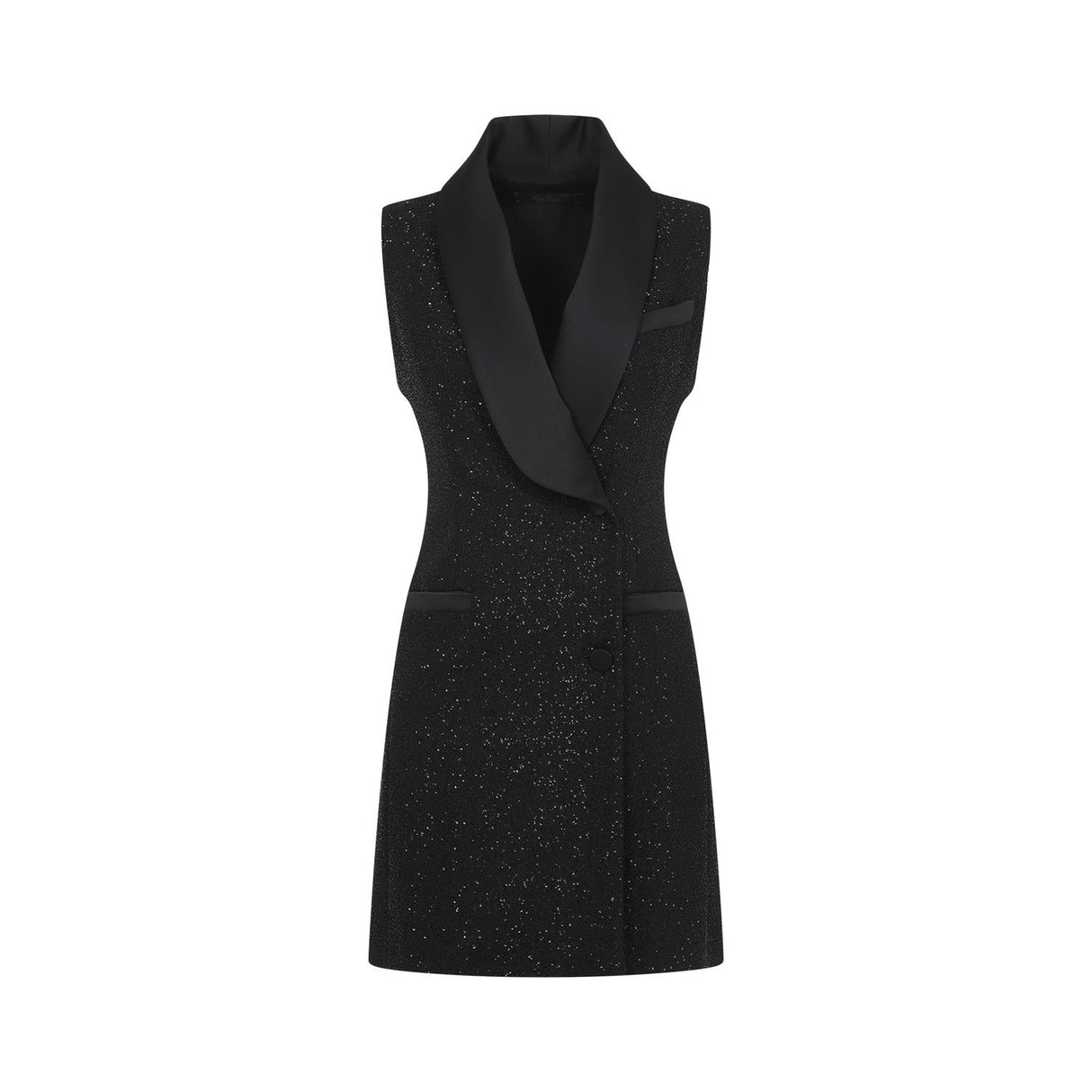 MAX MARA PIANOFORTE Eiffel Mini Dress in Black