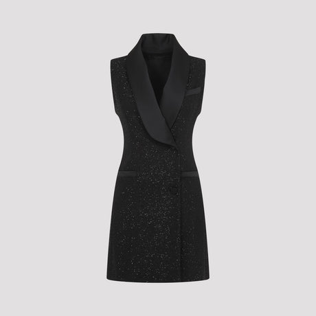 MAX MARA PIANOFORTE Eiffel Mini Dress in Black