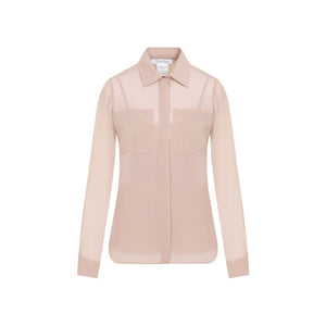 MAX MARA Elegant Nude Silk Shirt