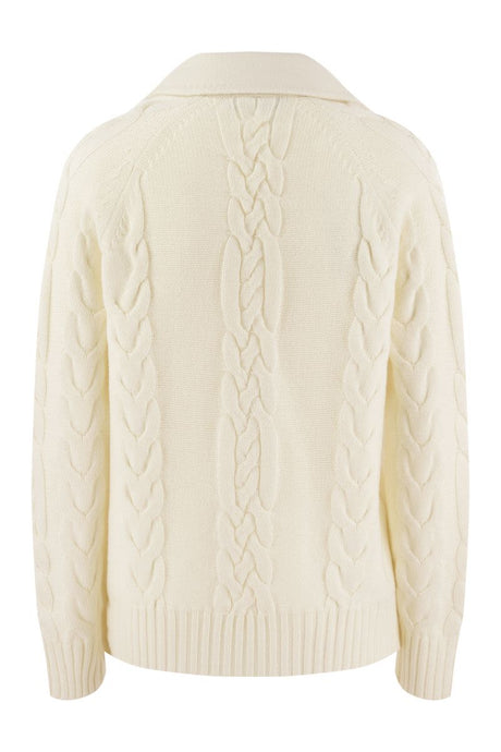 MAX MARA Elegant Wool-Cashmere Caban Jacket