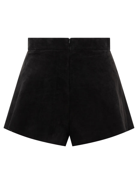 MAX MARA High Rise Suede Shorts for Women