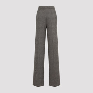 MAX MARA Cognac Prince Wales Trousers for Women