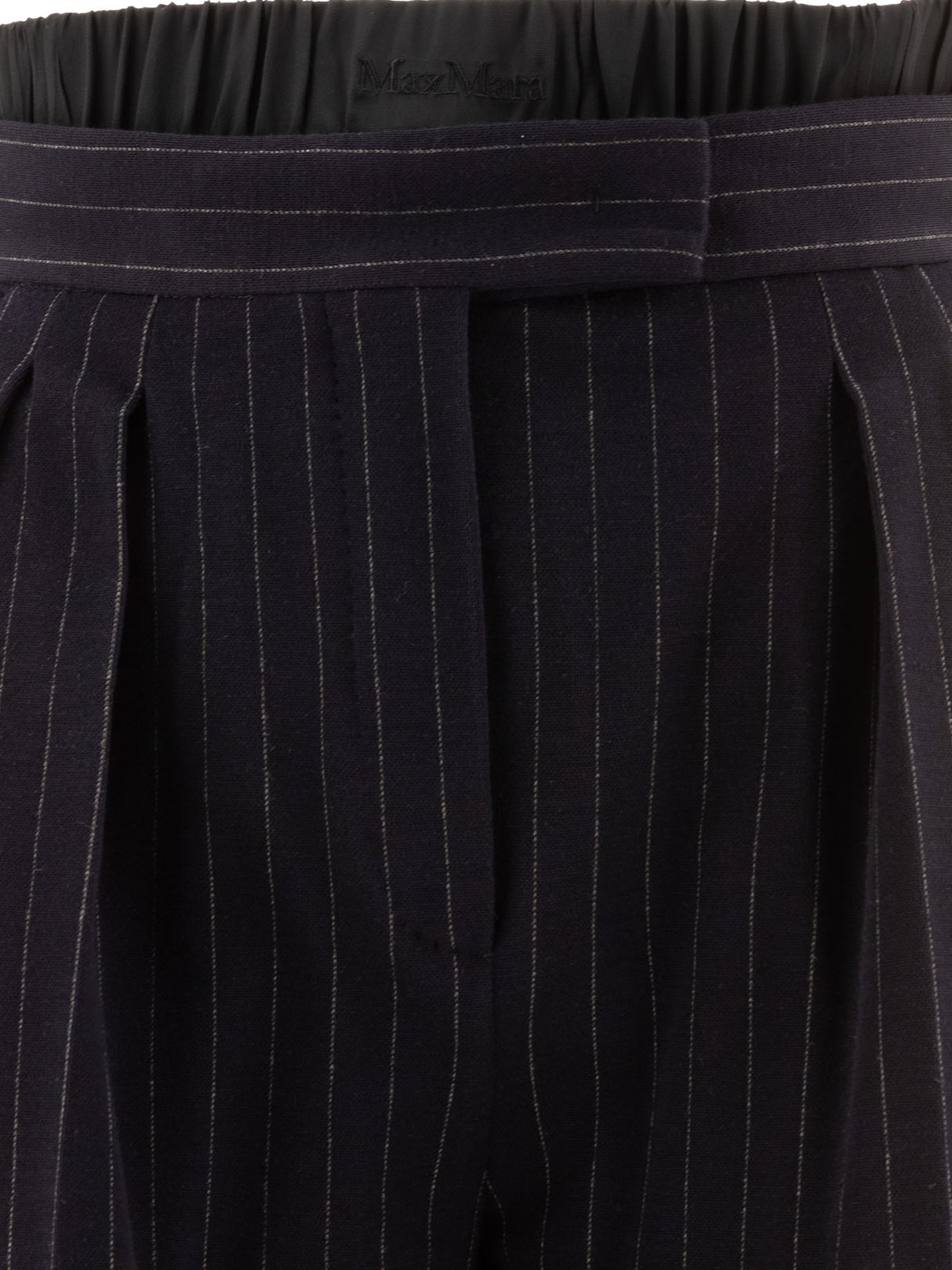 MAX MARA High Rise Pinstriped Trousers - Regular Fit