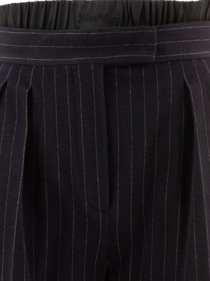 MAX MARA High Rise Pinstriped Trousers - Regular Fit