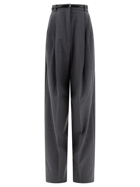 MAX MARA SPORTMAX Oversized Stretch Wool Trousers - High Rise