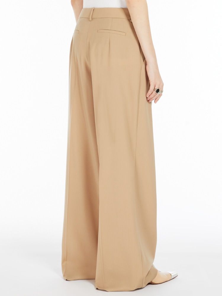 MAX MARA SPORTMAX Cozy Chic: Tan Long Trousers for Women