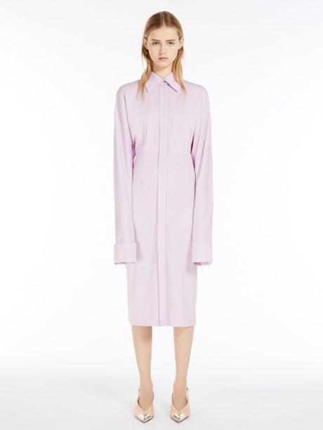 MAX MARA SPORTMAX Elegant Silk Blend Mini Dress in Blush Pink