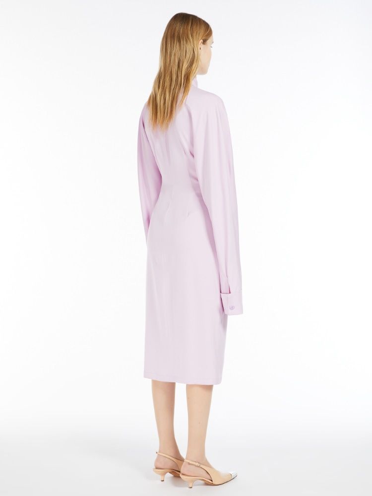 MAX MARA SPORTMAX Elegant Silk Blend Mini Dress in Blush Pink