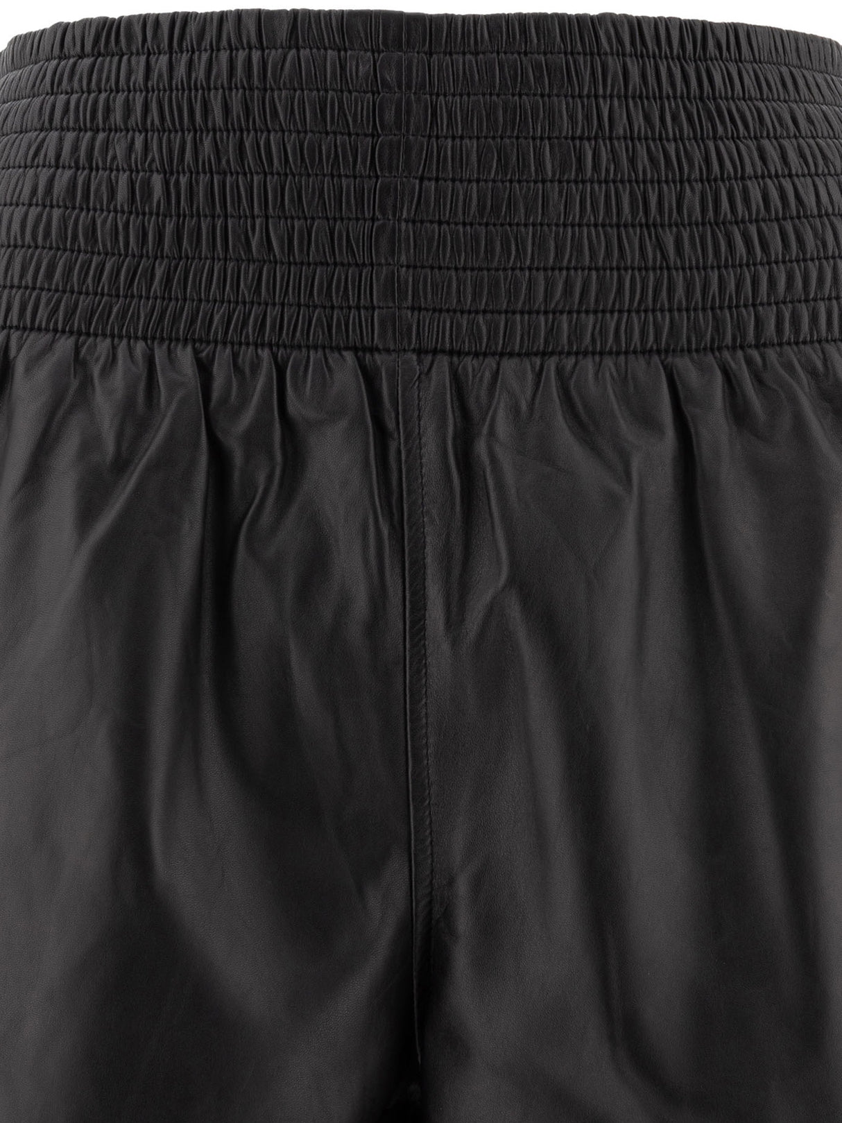 MAX MARA SPORTMAX High Rise Relaxed Fit Nappa Shorts