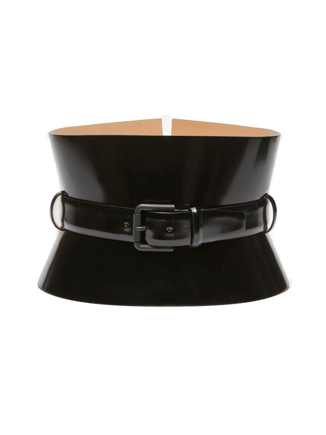 MAX MARA Modern Black Belt with Suspenders for Women