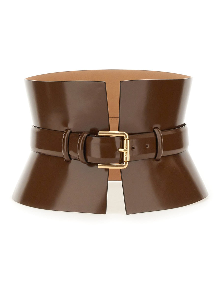 MAX MARA Leather Bustier Belt for Women