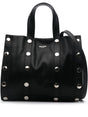 MOSCHINO COUTURE Studded Leather Tote Handbag