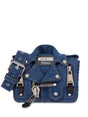 MOSCHINO COUTURE Jacket-Style Denim Shoulder Bag