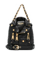 MOSCHINO COUTURE Biker Jacket-Inspired Tote Handbag