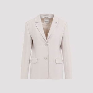 MAX MARA Elegant Nude Tailored Blazer