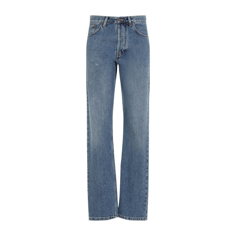 MOSCHINO COUTURE Elegant Blue Cotton Denim Jeans for Women