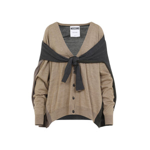 MOSCHINO COUTURE Elegant Neutral Cardigan